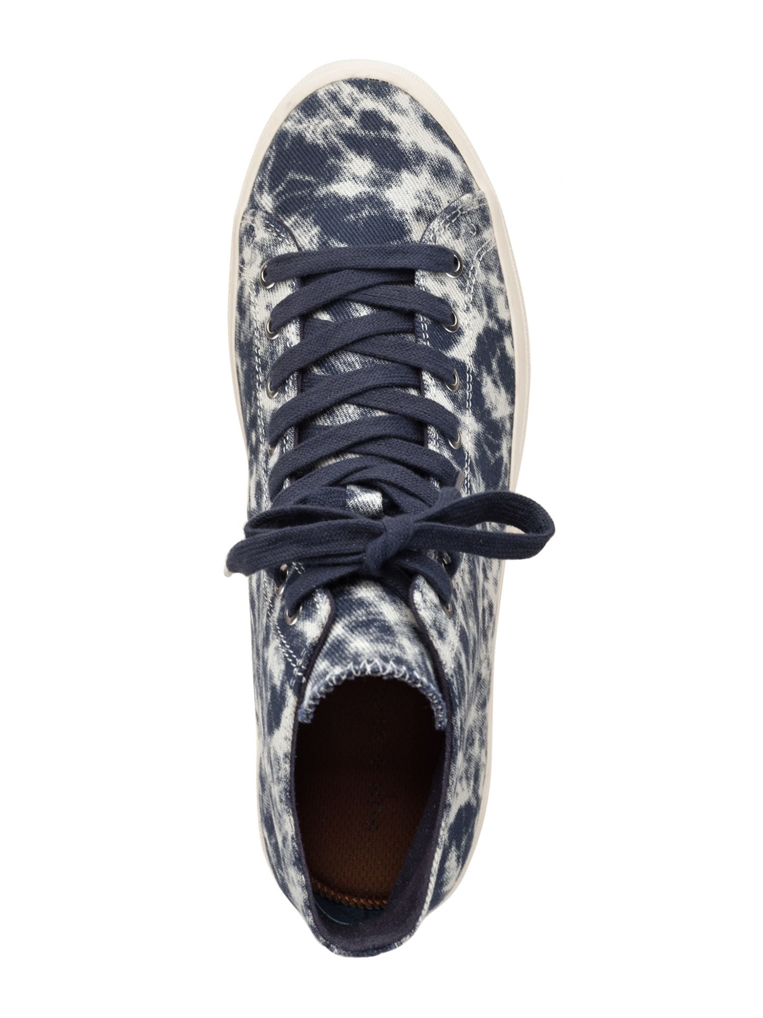 SUN STONE Mens Blue Tie Dye Comfort Mesa Round Toe Lace-Up  display picture 1
