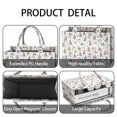 thumbnail image 4 of Large Capacity Tote Bag,White Princess Castle Pattern Handbag Fashion Luxury Tote Bag,15.7"x13"x 5.1" Inches,Laptop Compatible, 4 of 6
