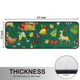 thumbnail image 5 of Kitchen Rugs Sets Of 2,Green Christmas Santa and Snowman Pattern Anti Fatigue Kitchen Mat Rugs Non Slip Washable,Decorative Kitchen Floor Mats for Kitchen,Sink,Laundry,17"x47"+17"x47", 5 of 5