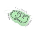 thumbnail image 4 of Unique Bargains 1 Pc Civet Cat Pattern Bath Sponge Body Scrubber Green, 4 of 6