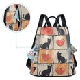 thumbnail image 5 of FORMRS Women's Travel Backpack Purse Anti-Theft Hidden Pockets Casual Shoulder Bag, Cats and Hearts, 5 of 7