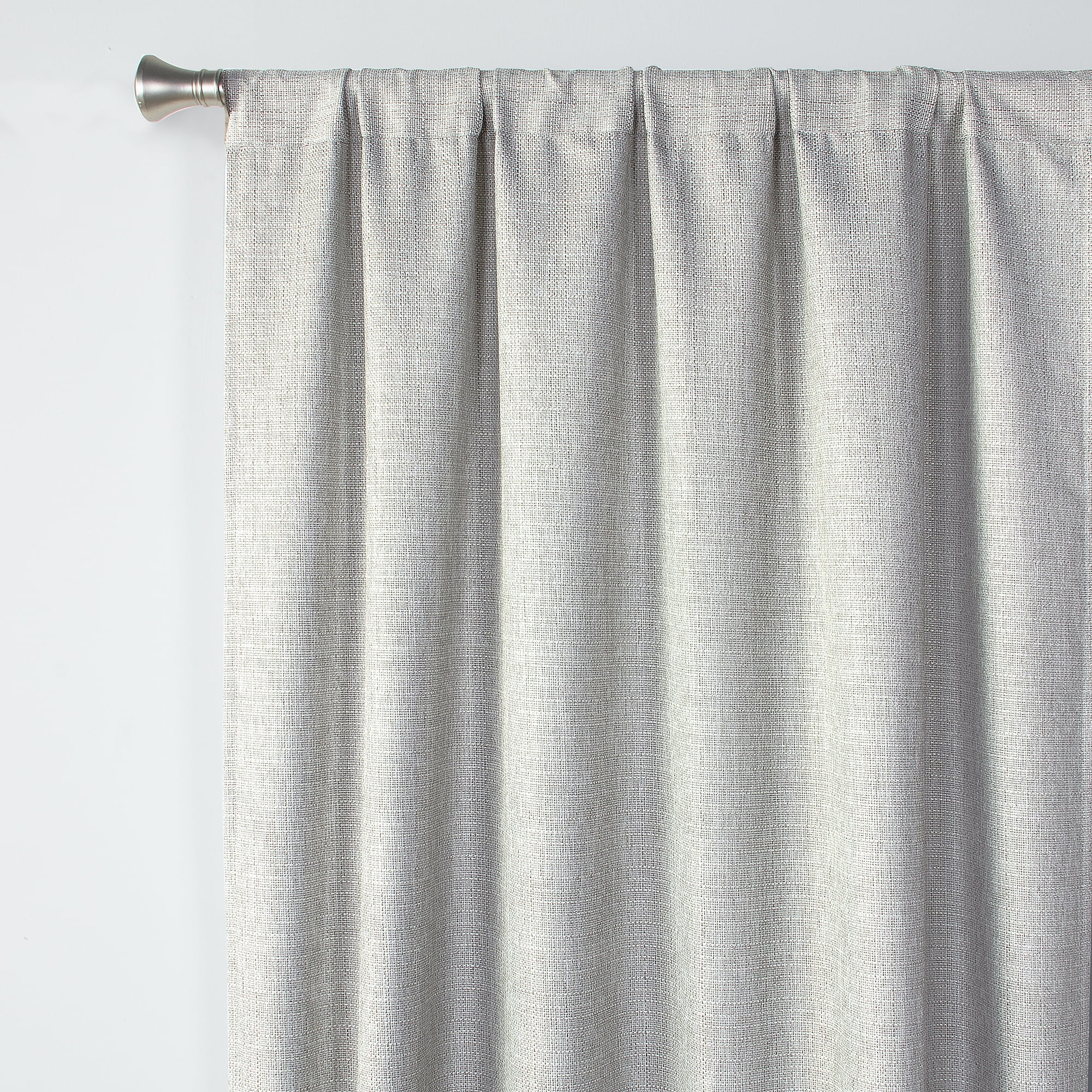 Ecologee Textured 100% Blackout Indoor Curtains 2 Pack Panel Set - 100% Recycled, Taupe, 40" W x 63" L