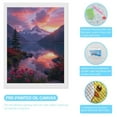 thumbnail image 3 of Diamond Art Kit for Adults, Sunset Mountain Lake Reflections Diamond Painting for Adults Beginners, 5D DIY Diamond Art Painting Kits, Colorful Diamond Painting Craft for Home Decor 12x16, 3 of 7