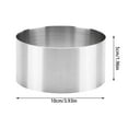 thumbnail image 2 of Hbdhejl Baking Cake Ring Thickened Stainless Steel Cake Washable And Reusable Ring Suitable For Home Baking Rings, 2 of 2