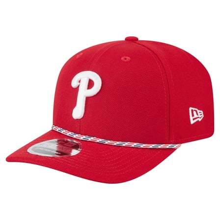 Men's New Era Red Philadelphia Phillies Multi-Rope 9SEVENTY Stretch-Snap Hat
