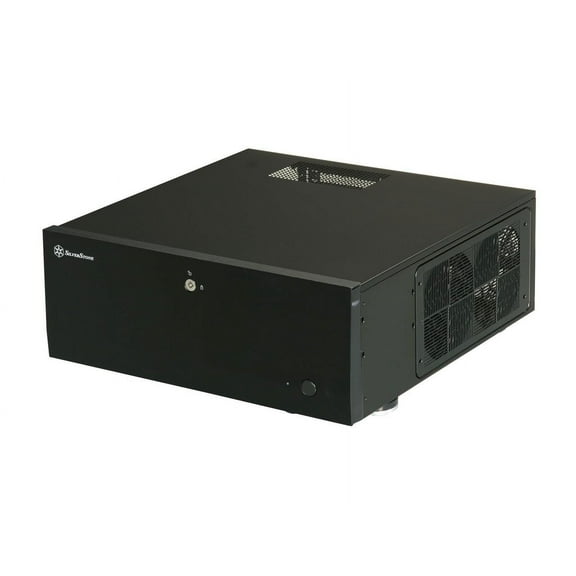 SILVERSTONE Black Aluminum / Steel Grandia Series SST-GD07B ATX Media Center / HTPC Case
