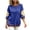 Dark Blue, variant on Posijego 3/4 Sleeve Sweatshirts for Women Oversized Sweatshirt Crew Neck Summer Casual Pullover Sweatshirt Fall Tops