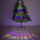 thumbnail image 5 of Cadena de luces navideñas para exteriores, luces de cuero impermeables, luces decorativas para patio, luces de cascada con estrellas para árboles de Navidad, 5 of 5