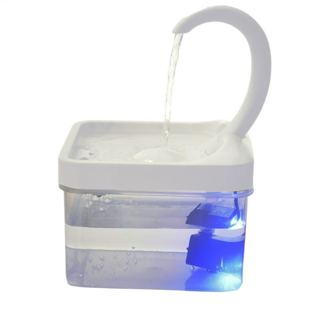 Hearth & Gear Pet Water Quiet Pet Water Dispenser Dog Water Dispenser With Quiet Water LED Light Pet Water Automatic Pet For Cats Dogs Accessories Pug Dog Accessories Store Train Dogs Leash Dog