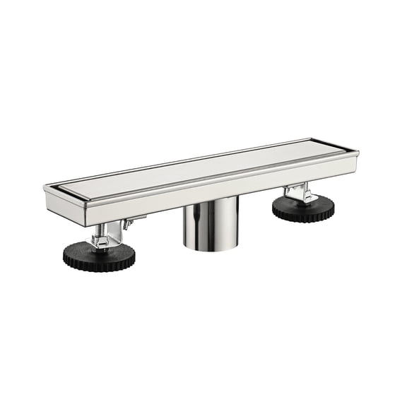 Towel Bar, 12 Inches Linear Shower Drain, Included Hair Strainer and Leveling Feet, Brushed Nickel Bathroom Shelf,Stainless Steel Towel Ring, Bath & Faucets Bathroom Accessories