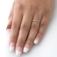thumbnail image 4 of Pompeii 1/8ct Stackable Womens Diamond Wedding Ring 10k White Gold (I/J,I2-I3), 4 of 4