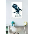 thumbnail image 2 of The Wizarding World: Harry Potter - Ravenclaw Illustrated House Logo Wall Poster, 22.375" x 34", Framed, 2 of 2