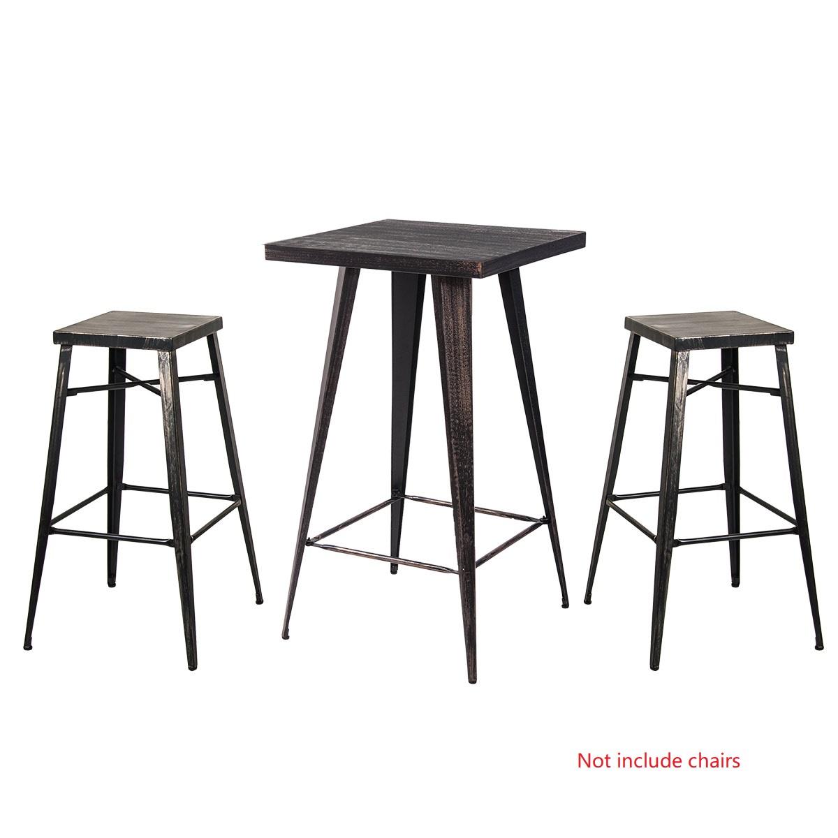 Tall Bar Table, SEGMART Square Pub Table Bar, Height Bar Table with 23.