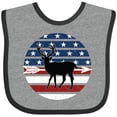 thumbnail image 3 of Inktastic Deer Bow Hunting USA Flag Boys or Girls Baby Bib, 3 of 4