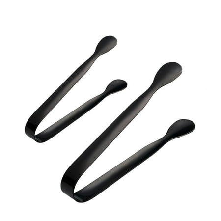 

Sunnymall 2Pcs Stainless Steel Ice Cube Sugar Tongs for Tea Party Coffee Bar Food Serving