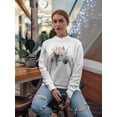 thumbnail image 2 of Unicorn With Nature Sweatshirt Women -Image by Shutterstock, Female 3X-Large, 2 of 4