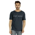 thumbnail image 1 of Inkmeso T-shirt Raglan à Manches Courtes pour Homme avec Citation Graphique « Cat Man ». T-Shirt pour Amateur de Chats, 1 of 7