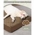 thumbnail image 2 of Orthopedic XL Dog Beds Large Sized Dog Waterproof Dog Bed with Removable Washable Cover and Non-Slip Bottom, Quilting Dog Bed for Crate, 41x27 Inch, Brown, 2 of 13
