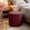 Wine, variant on Round Stretch Stool Covers - Footstool Protector Covers Storage Stool - Soft Fabric Waterproof For Vanity Bedroom Living Room And Home Daily Use