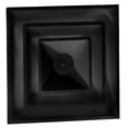 thumbnail image 1 of Drop Ceiling HVAC Supply Grille - for T-Bar Lay-in - 2 Coned - 24" x 24" - for 12" Vent Connection - Black, 1 of 4