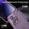 thumbnail image 5 of Jiahe Cover for iPhone 11 Pro Case,Metal Lens Protector Slim Shockproof TPU Bumper Case PC Back Cover,Support Wireless Charging,lavender, 5 of 8