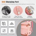 thumbnail image 2 of Mochila de viaje Velaybor 40L con puerto de carga USB resistente al agua, 2 of 7