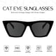 thumbnail image 2 of Lentes de Sol Mosanana Ojo de Gato Negros para Mujer UV400 Paquete de 2, 2 of 6