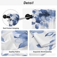 thumbnail image 5 of Blue Floral Spring Tier Curtains, Retro Watercolor Botanical Summer Light Filtering Kitchen Curtains, 2Pcs Rod Pocket Half Window Treatments Panels for Sink Cafe Cabinet Camper 27.5x24 Inches, 5 of 9