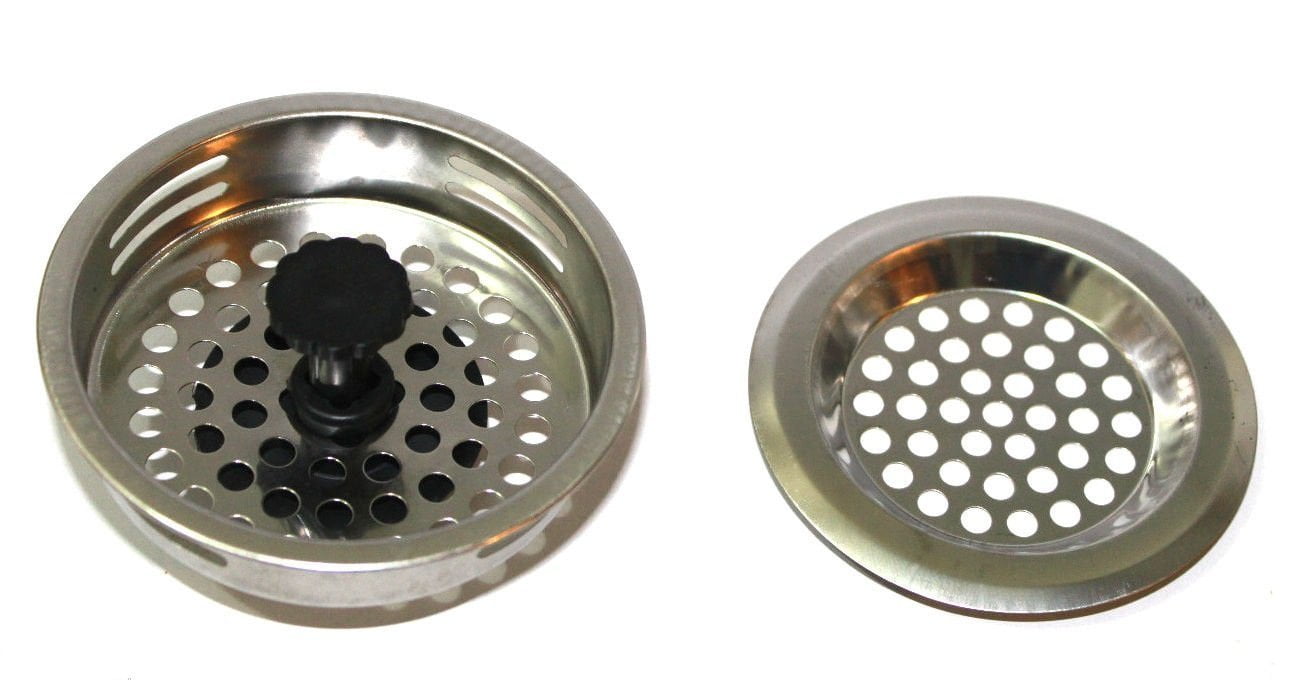 Home Plumbing 2 PCS STAINLESS STEEL KITCHEN SINK Strainer ...