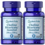 Puritan's Pride Choline Bitartrate Inositol (2 PACK)