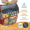 thumbnail image 2 of Floral Exotic Soft Cooler Bag Leakproof 26 Cans Capacity for Summer Travel Picnic with Vibrant Hibiscus Print, 2 of 6