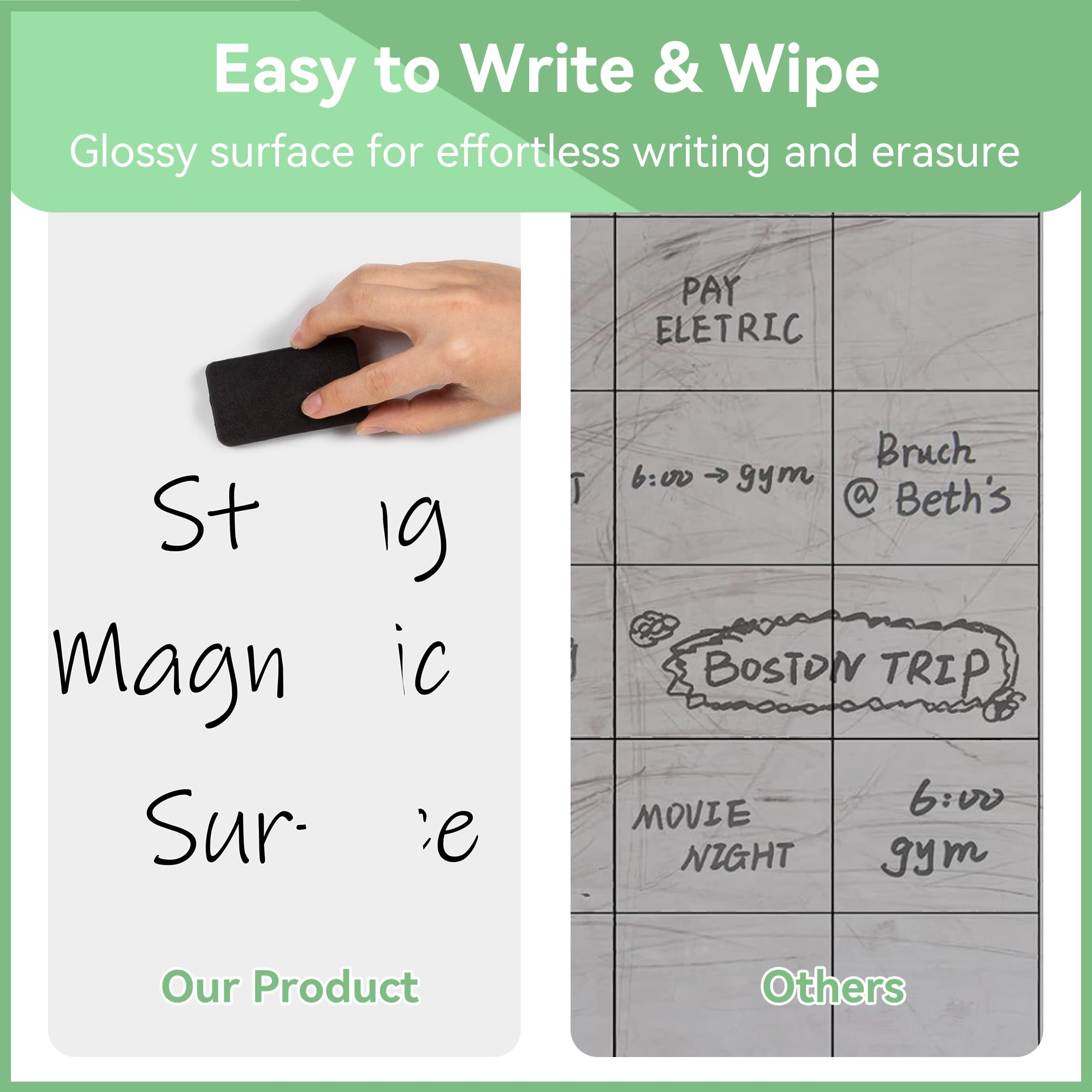 Easel Whiteboard-VUSIGN Magnetic Portable White Board 36 x 24, Tripod Height Adjustable,  Easel Stand White Board for School or Office & Teaching at Home