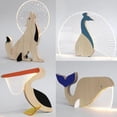 thumbnail image 3 of Led De Madera Luz De Noche De Acrílico Animal Para La Decoración De La Habitación Del Hogar Inevent HA045554-02, 3 of 6