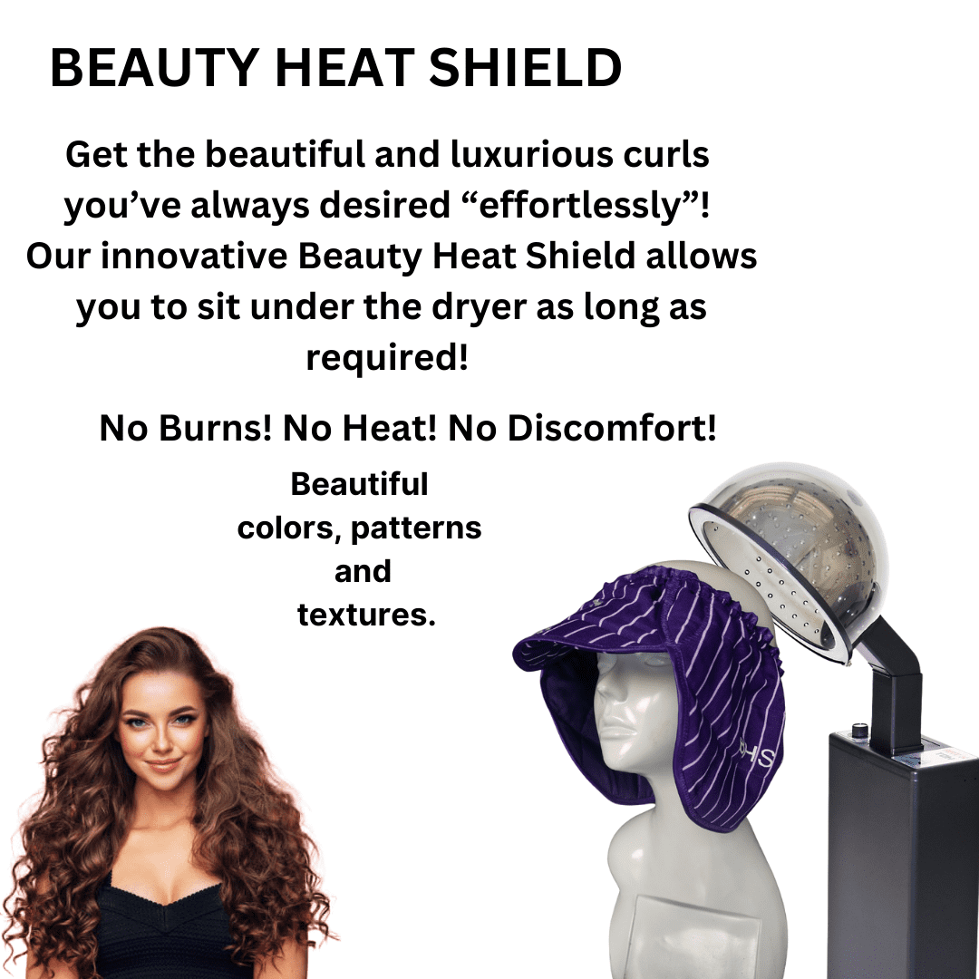 Hairdryer Beauty Heat Shield Complete Protection from Hot Hair Dryers and Hair Steamers (Lavender Pin)