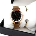 thumbnail image 4 of Fungorgt Montre Analogique pour Femmes avec Bracelet en Maille en Acier Inoxydable, Cadran 34mm, Poids 43g, Épaisseur 8mm, Longueur de Bracelet Réglable, Résistant à l'Eau, Mouvement Magnétique, 4 of 4