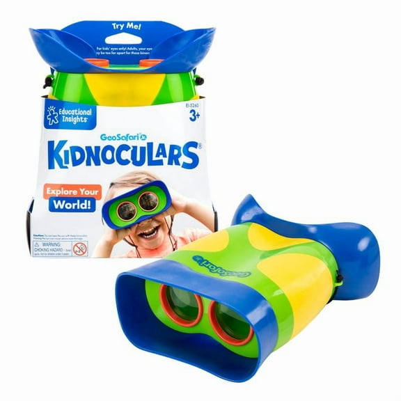 Educational Insights GeoSafari Jr. Kidnoculars, Binoculars for Toddlers & Kids, Gift for Toddlers Ages 3 
