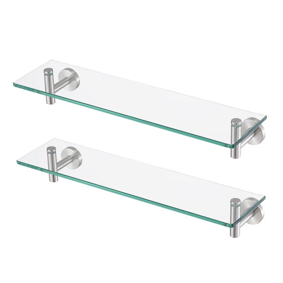 Estante KES A2021-2-P2 de Vidrio Rectangular 51x14.5 cm Paquete de 2