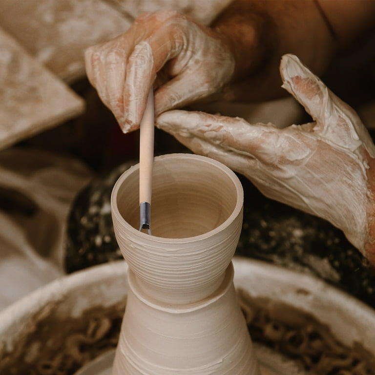 Clay Pottery Ceramic Sculpting Tools Kit - DIY Wood Craft Beginner Modeling  Tool
