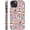 Christmas Tree Cute Snowman, variant on Case Compatible with iPhone 17,Durable Shock Protection Cover for Girl Women,Bible Cross Flower Collage Orange