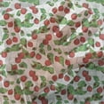 thumbnail image 3 of Fruits Tulle Curtains with Rod Pocket, Summer Vibes with Strawberry Branch Garden Leaf Nature Joyful Season Print, Sheer Drape for Wedding Party 2 Panels, 7 Sizes, Red Fern Green White, by Ambesonne, 3 of 3