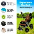 thumbnail image 2 of Majestic Electric Wheelchairs for Adults, Foldable Lightweight Electric Wheelchair, Light Weight Folding Power Chair for Seniors, Portable Motorized Wheelchair, Durable Ultra Light Wheel Chair, 2 of 5