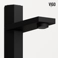 thumbnail image 2 of VIGO Nova Button Operated Single-Hole Bathroom Faucet in Matte Black, 2 of 14