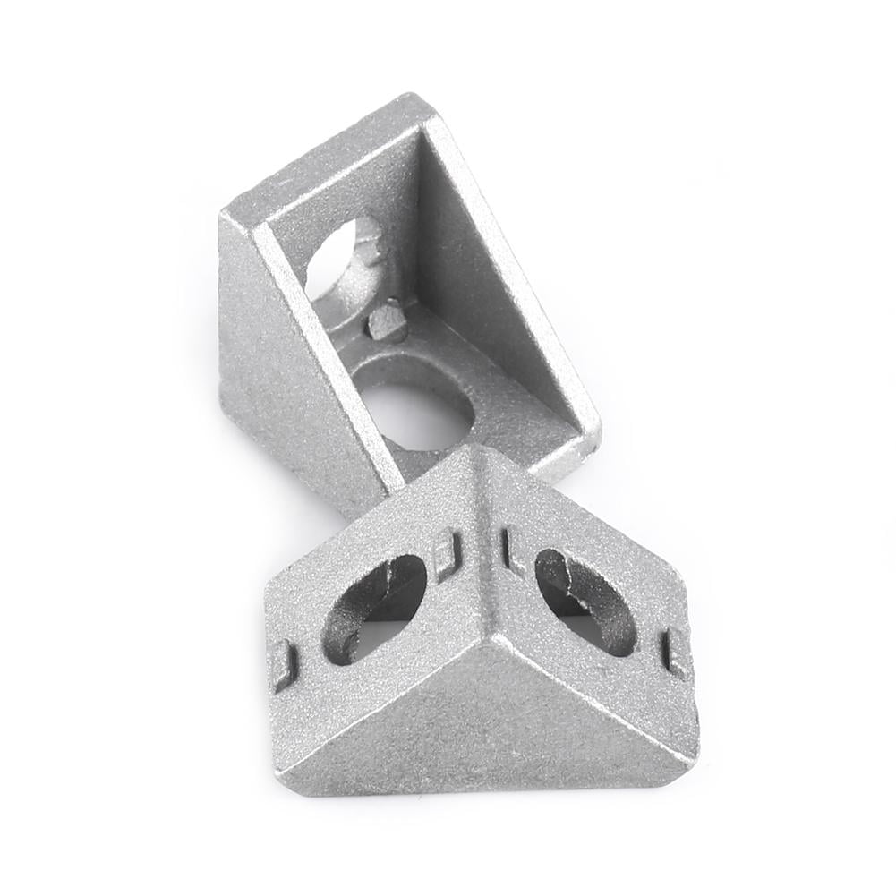 Qiilu 10pcs Aluminum Alloy L Shape Corner Bracket Right Angle Brace Qiilu 10pcs Aluminum Alloy L Shape Corner Bracket Right Angle Brace Fastener 20x20mm