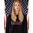thumbnail image 2 of Happy Birthday Usa Banner Sweatshirt Women -Image by Shutterstock, Female 5X-Large, 2 of 4