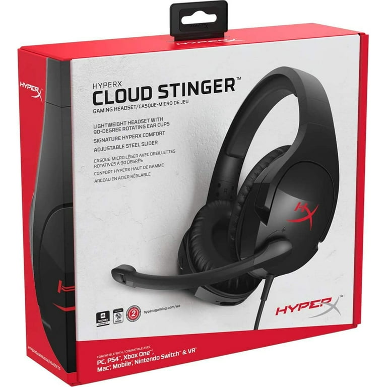 HyperX Cloud Stinger - Gaming Headset - Black-Red / US