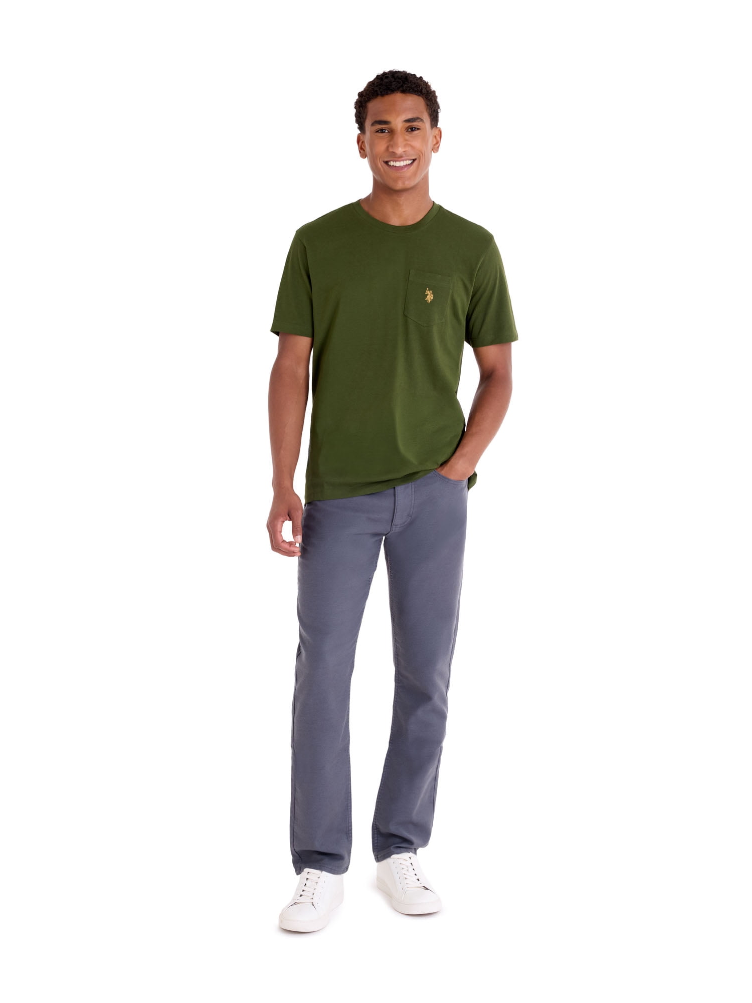 U.S. Polo Assn. Men's Short Sleeve Crew Neck Pocket T-Shirt