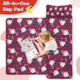 thumbnail image 4 of Red Baseballs with Blue Flowers Pattern Toddler Nap Mats for Kids Preschool,Sleeping Mat Bag or Kids,Toddler Sleeping Bag,Toddler Nap Mat or Daycare, 4 of 6