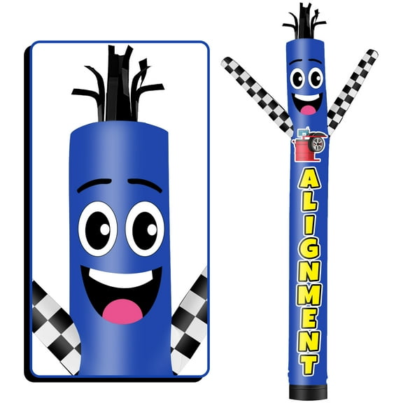 Alignment Inflatable Tube Man Wacky Wavy Dancing Guy for Outdoor Decoration Advertising Business Promotion (Blower Not Included)