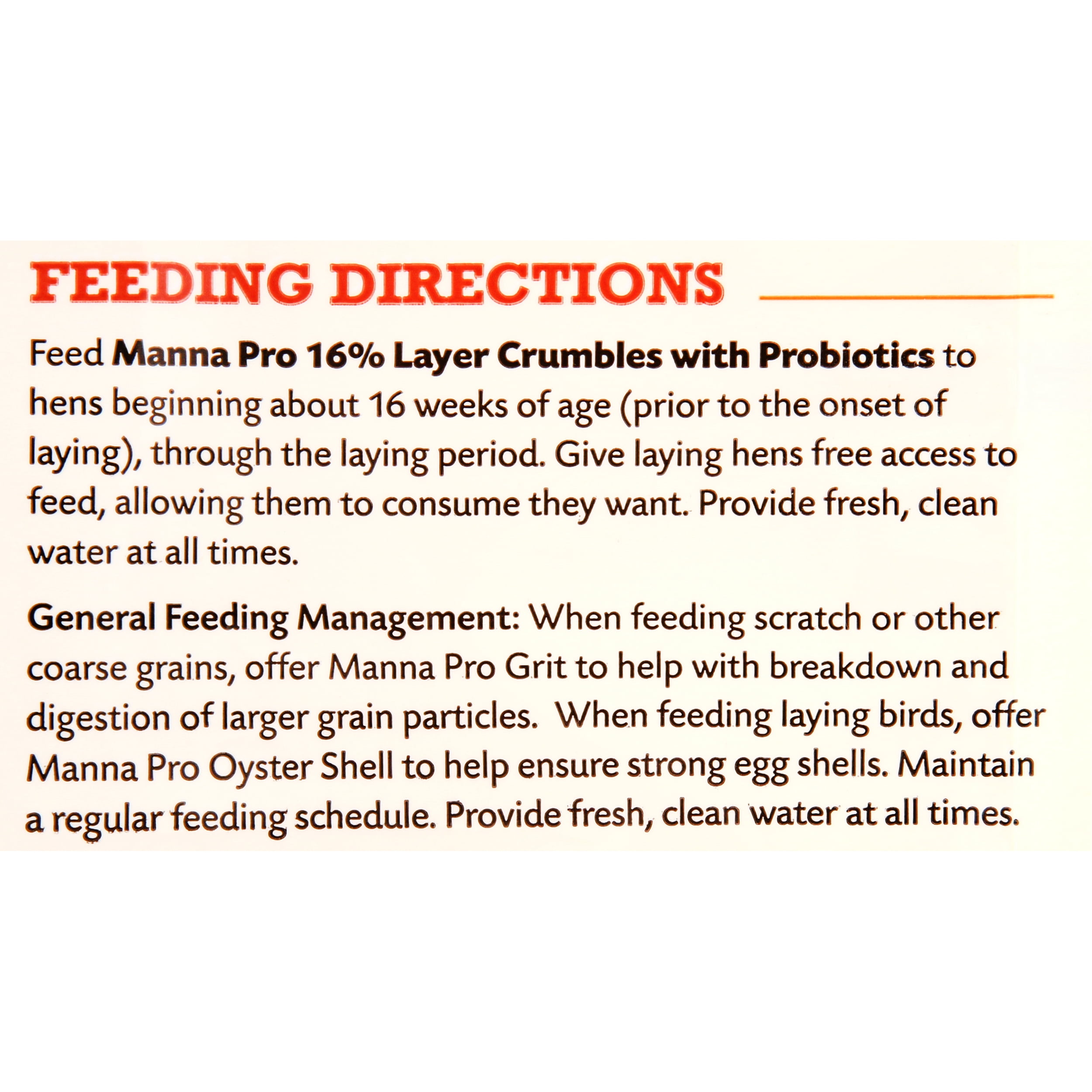 Manna Pro 16% Layer Crumbles Chicken Feed with Probiotics for Laying Hens - 8 lb Bag