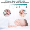 thumbnail image 3 of Lima de uñas para bebés Cortauñas eléctrico Juego de manicura Luz LED Diseño silencioso Seguro para recién nacidos y niños Cuidado de los pies y las uñas 6 cabezales de pulido Funciona con baterías AA, 3 of 4